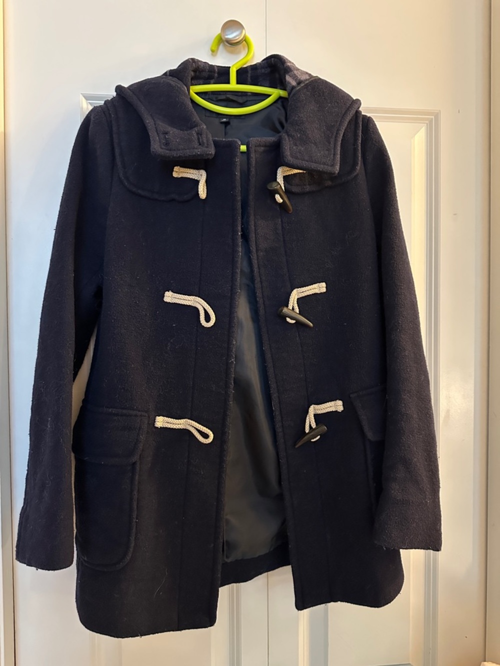Uniqlo Navy Wool-Blend Coat size XS